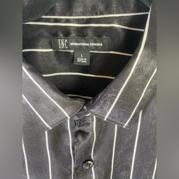 INC International Concept Black & White Jewel Tone Long Sleeve Size L & M NWT - Picture 3 of 8